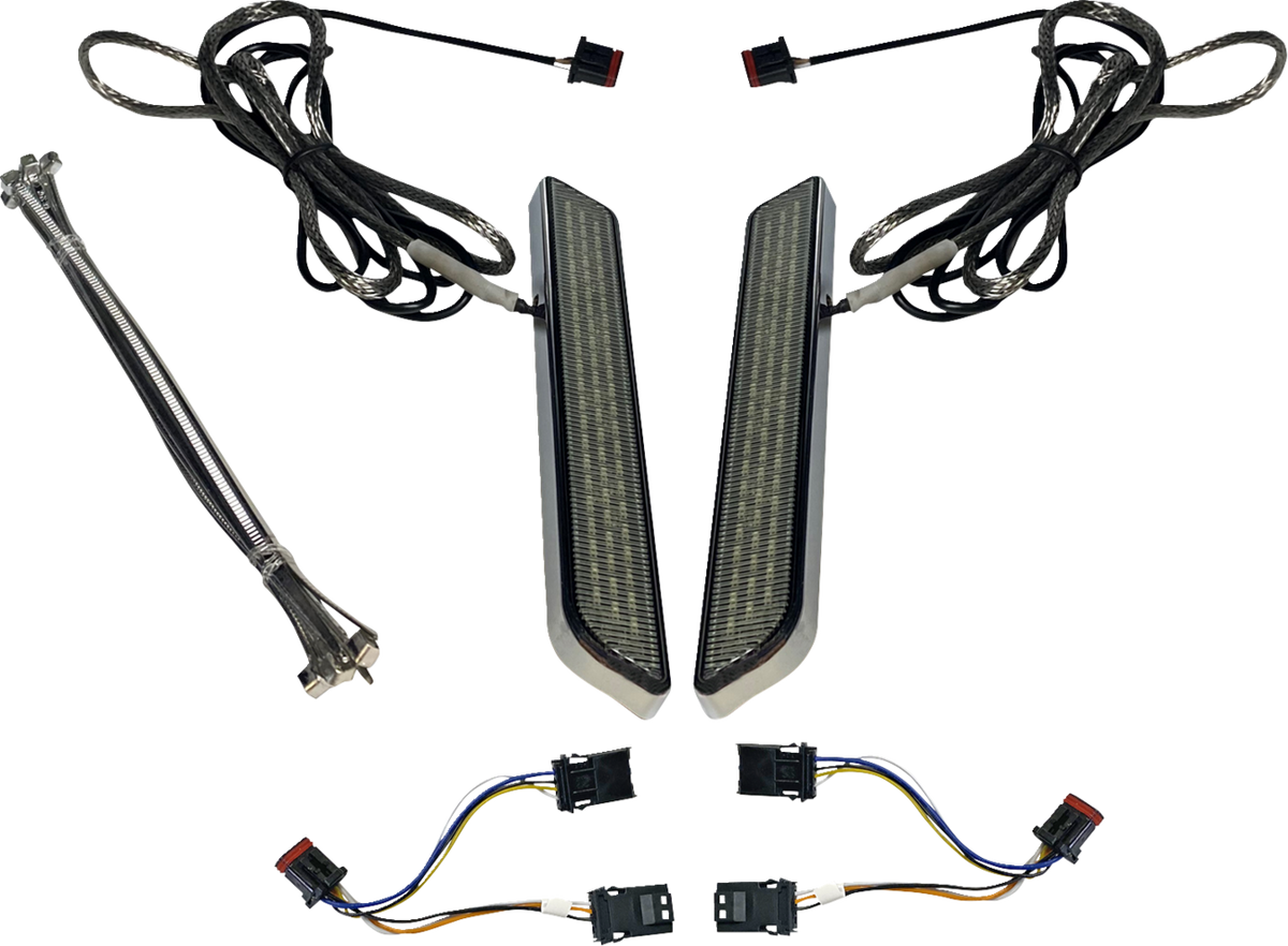 CUSTOM DYNAMICS LED Fork Light - Smoke - Chrome CD-FORK-BCM-SC — image 1