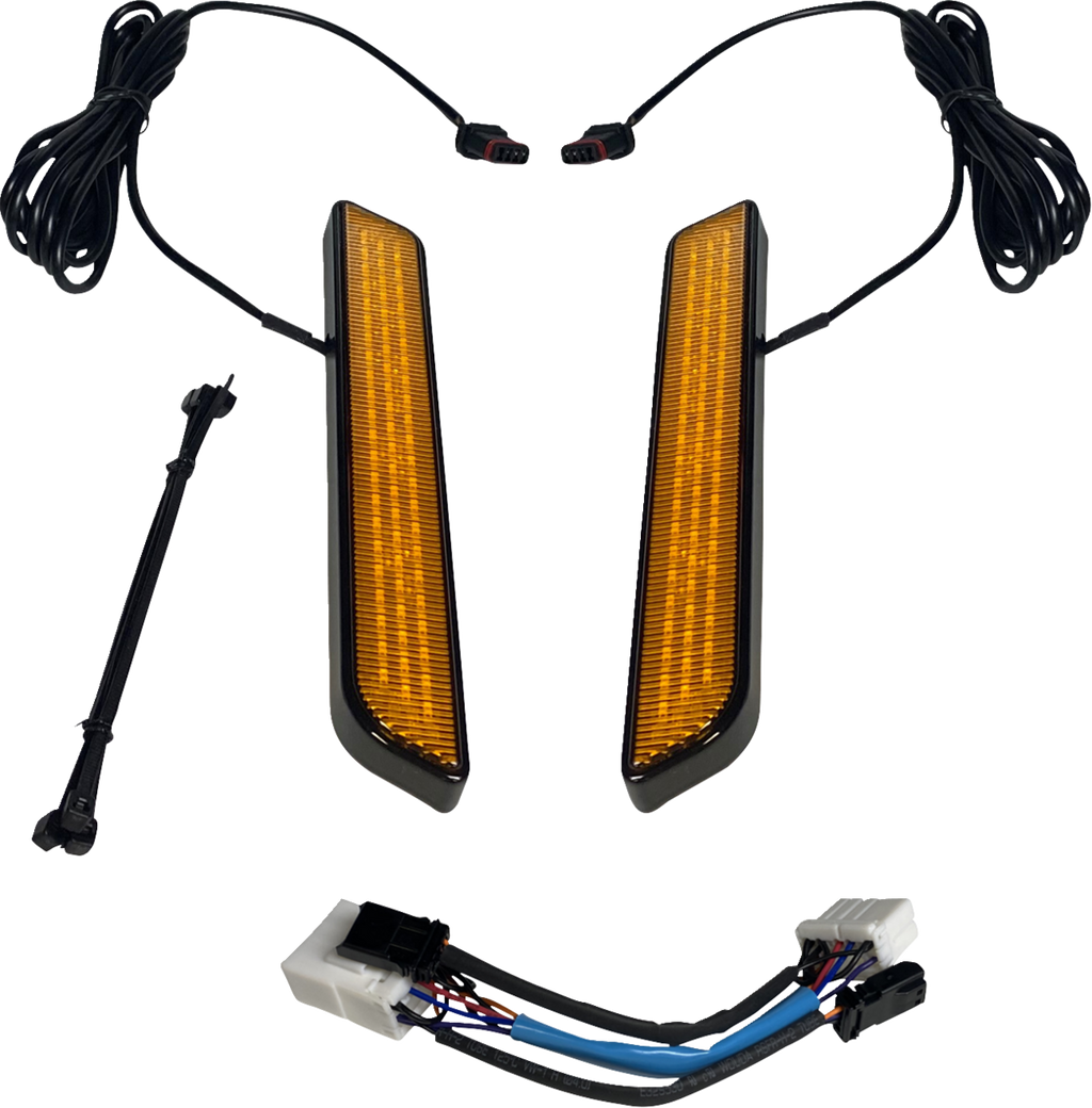 CUSTOM DYNAMICS LED Fork Light - Amber - Black CD-FORK-HD-AB — image 1