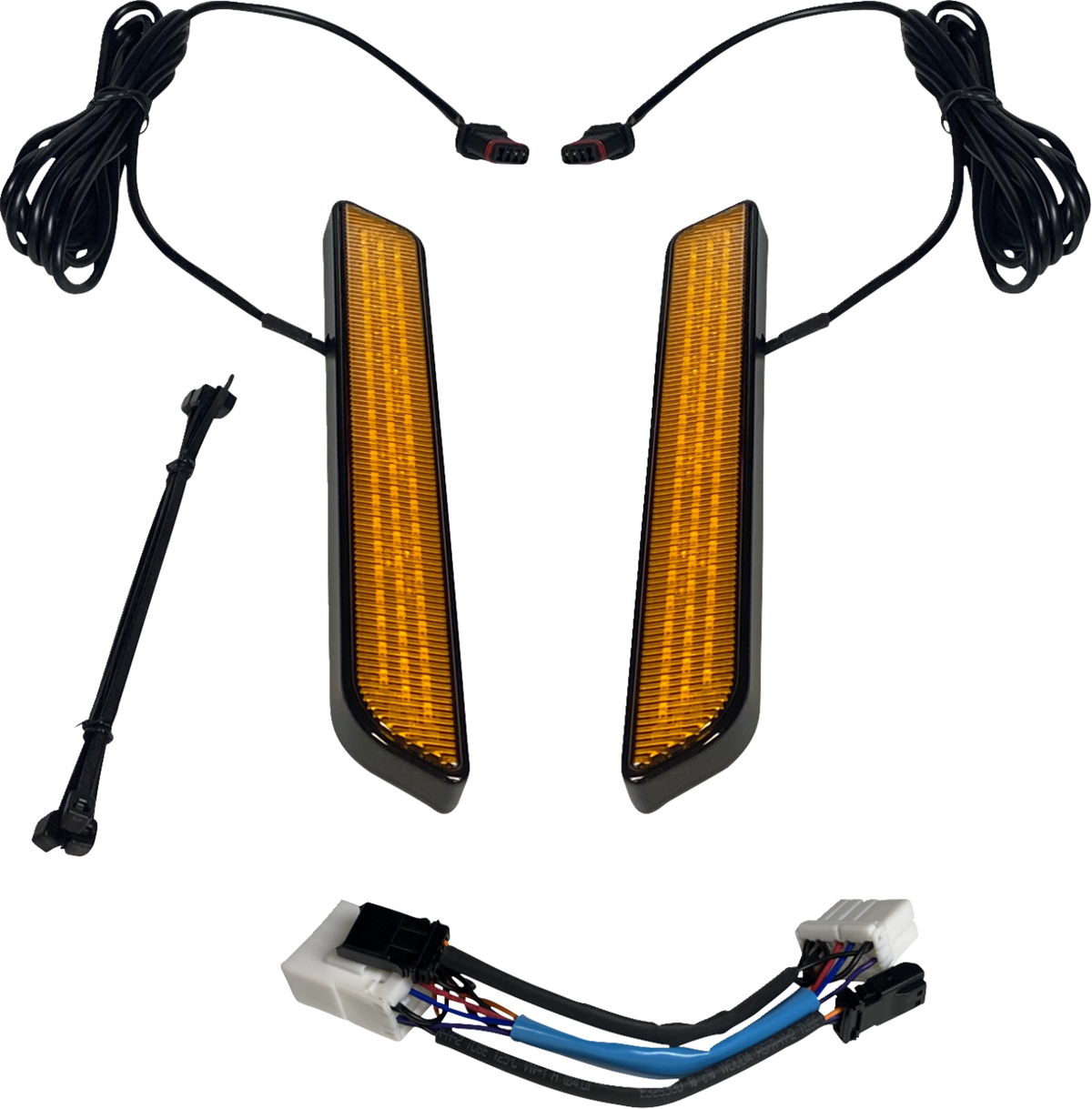 CUSTOM DYNAMICS LED Fork Light - Amber - Black CD-FORK-HD-AB — image 1