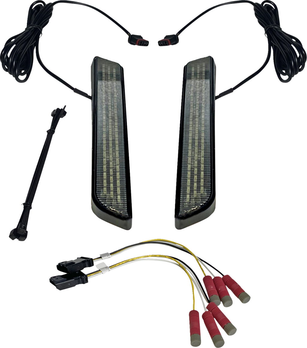 CUSTOM DYNAMICS LED Fork Light - Smoke - Black CD-FORK-UNV-SB — image 1