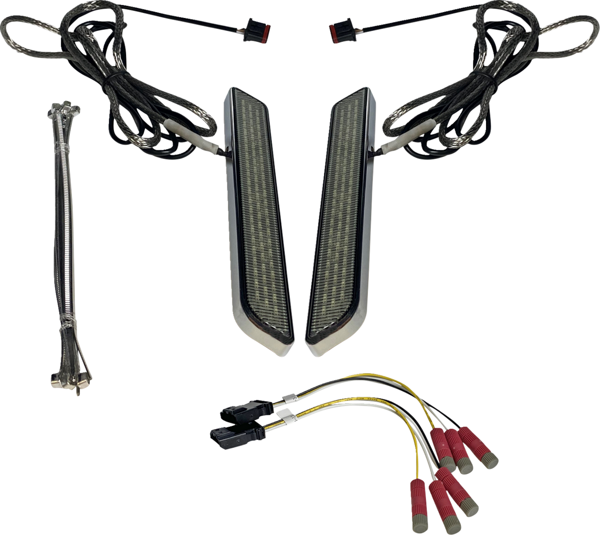 CUSTOM DYNAMICS LED Fork Light - Smoke - Chrome CD-FORK-UNV-SC — image 1