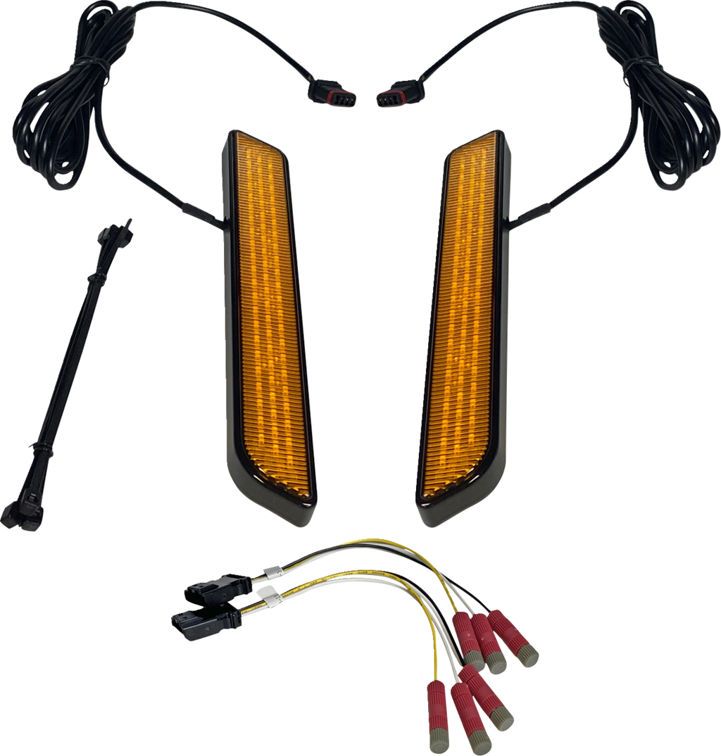 CUSTOM DYNAMICS LED Fork Light - Smoke - Chrome CD-FORK-UNV-SC — image 3