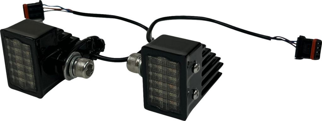 CUSTOM DYNAMICS LED Turn Signals - Front - Gloss Black CD-LRST-FTS-B — image 1