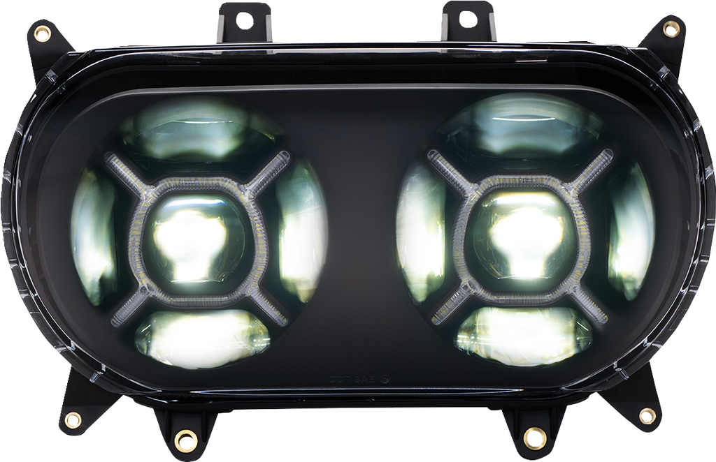 CUSTOM DYNAMICS LED Headlight - Black - FLTR CD-RG-H-B — image 1
