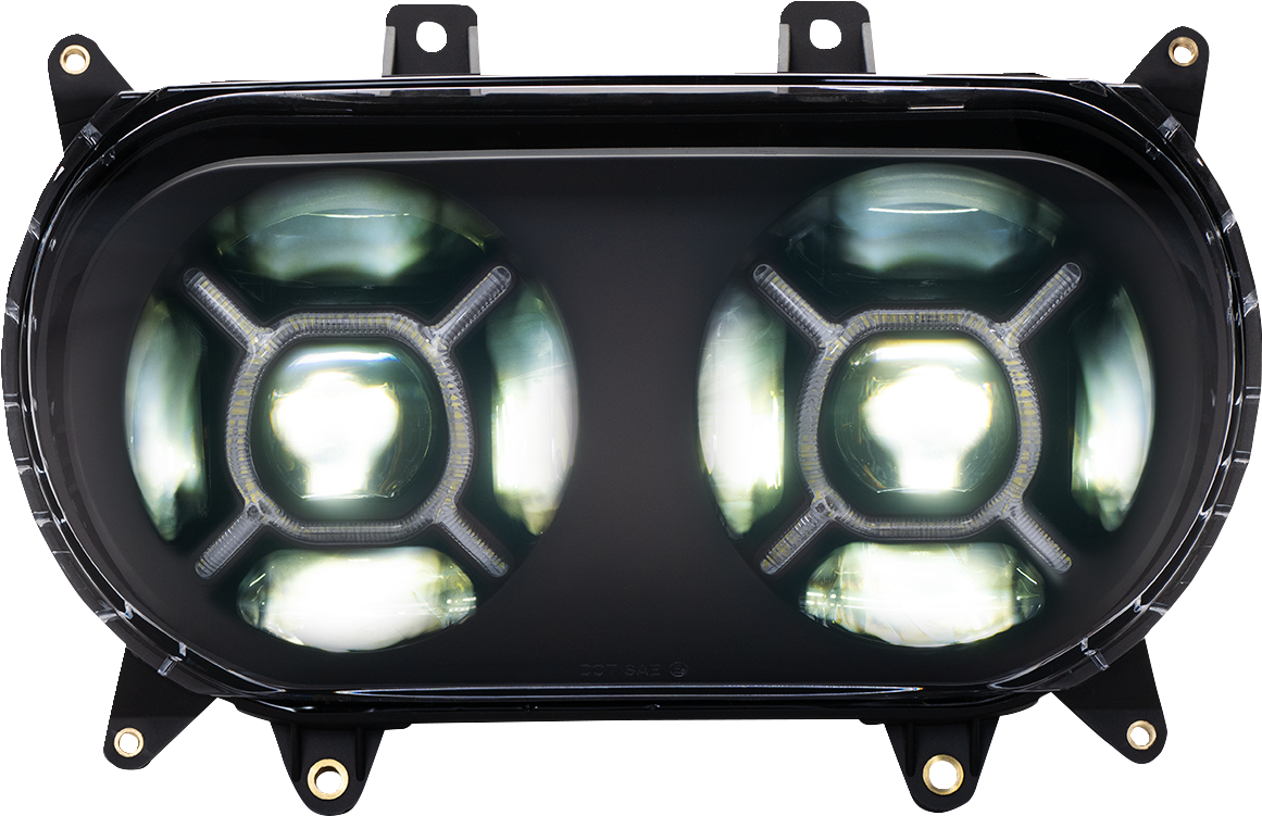 CUSTOM DYNAMICS LED Headlight - Black - FLTR CD-RG-H-B — image 1