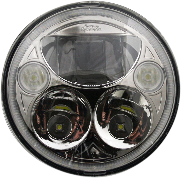 CUSTOM DYNAMICS LED Headlight - 5-3/4" - Black CDTB-575OV-B — image 2