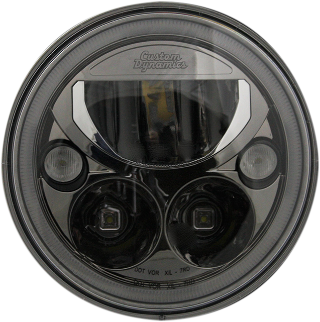 CUSTOM DYNAMICS LED Headlight - 7" - Black CDTB-7-B — image 1