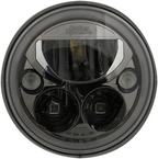 CUSTOM DYNAMICS LED Headlight - 7" - Black CDTB-7-B — image 1