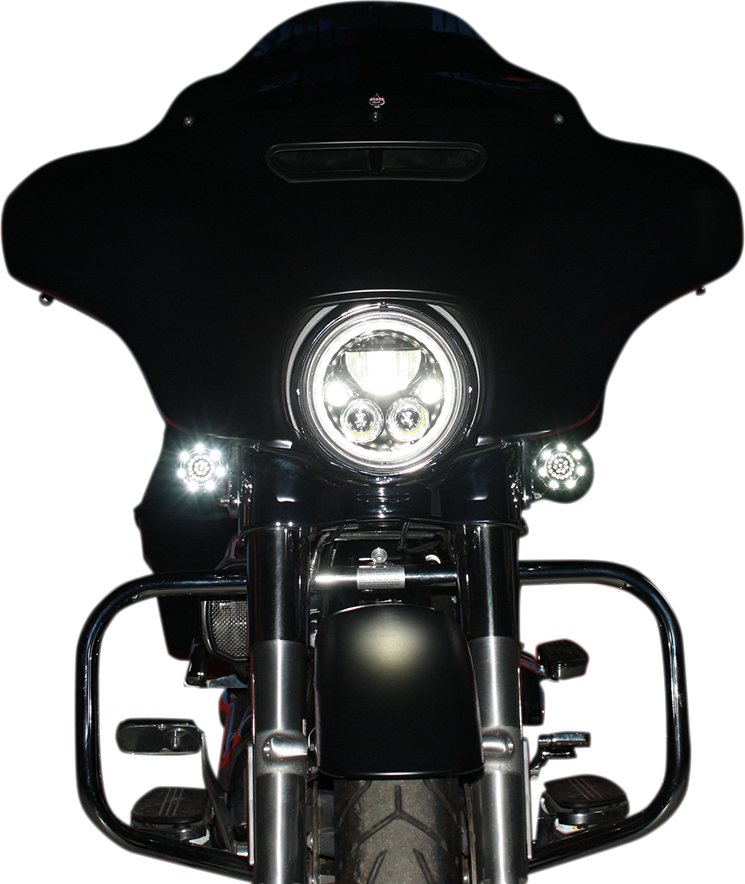 CUSTOM DYNAMICS LED Headlight - 7" - Chrome CDTB-7-C — image 2