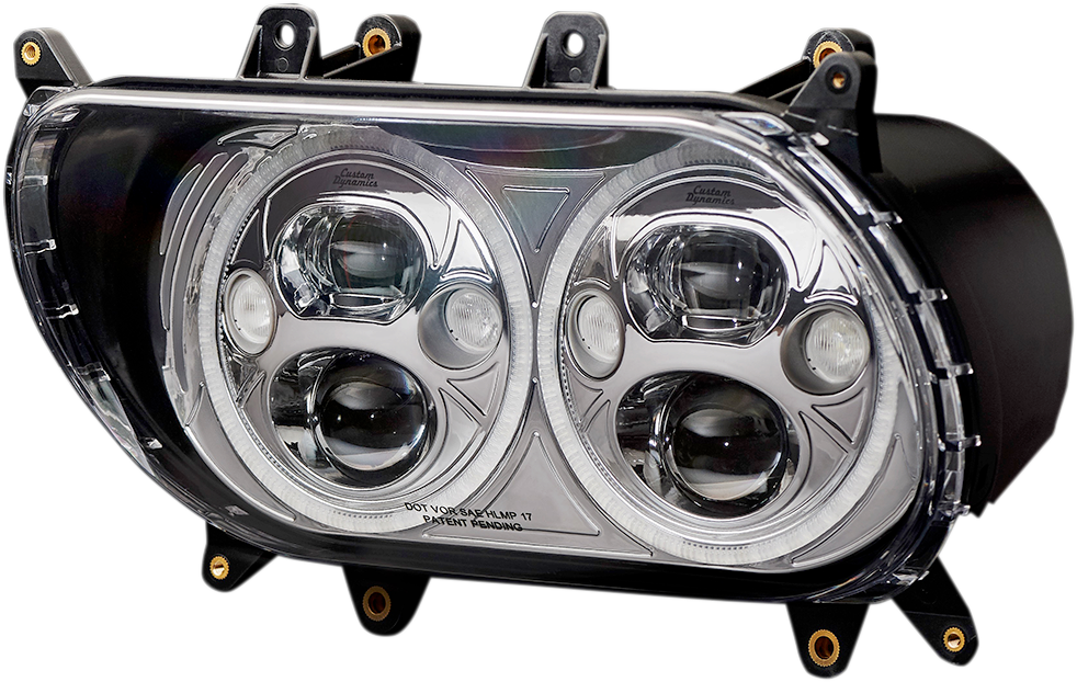 CUSTOM DYNAMICS Headlight - Chrome - FLTR CDTB-RG-15-C — image 1