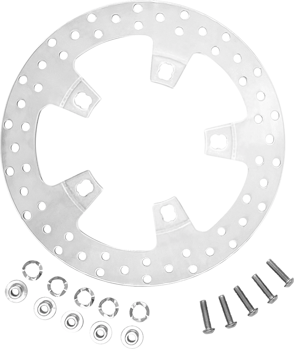 COASTAL MOTO Brake Rotor - 320 mm - Front - Polished - '24 FLHX/FLTR CM-FR-320P — image 1
