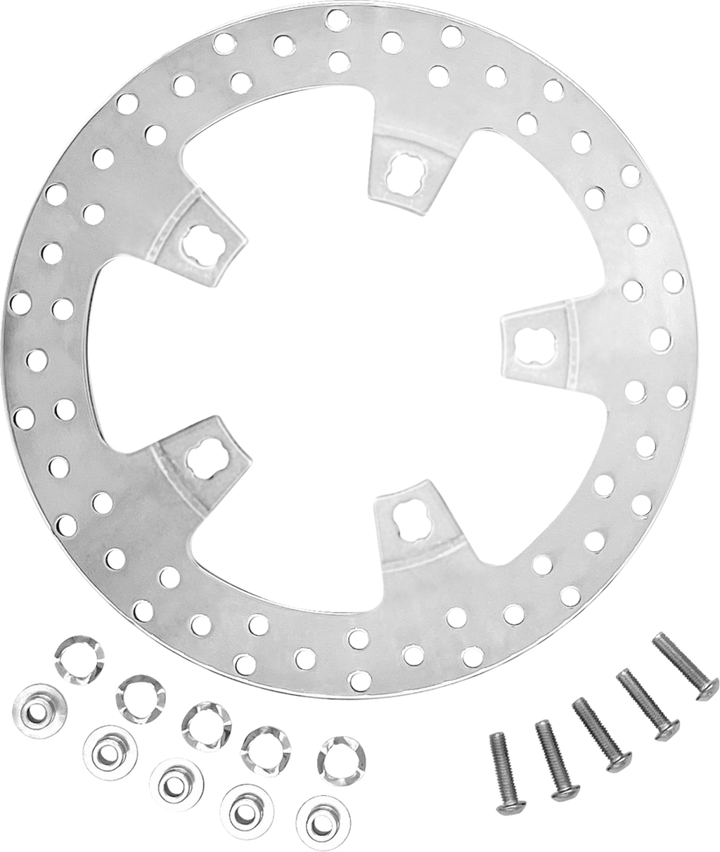 COASTAL MOTO Brake Rotor - 320 mm - Front - Polished - '24 FLHX/FLTR CM-FR-320P — image 2