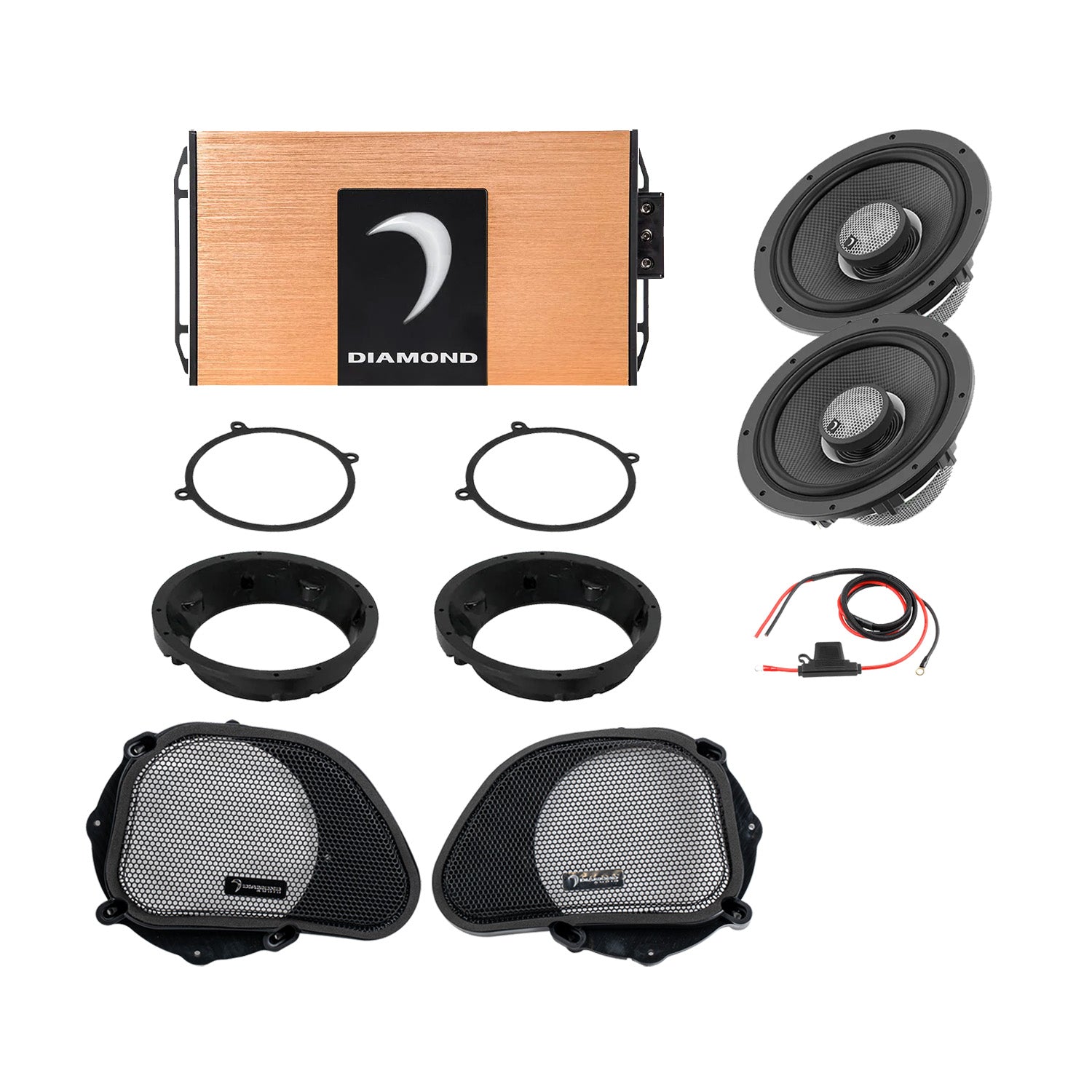 Diamond Audio DA9813RGSP1 98 - 13 Harley Davidson® Road Glide 2-Speaker System — image 1