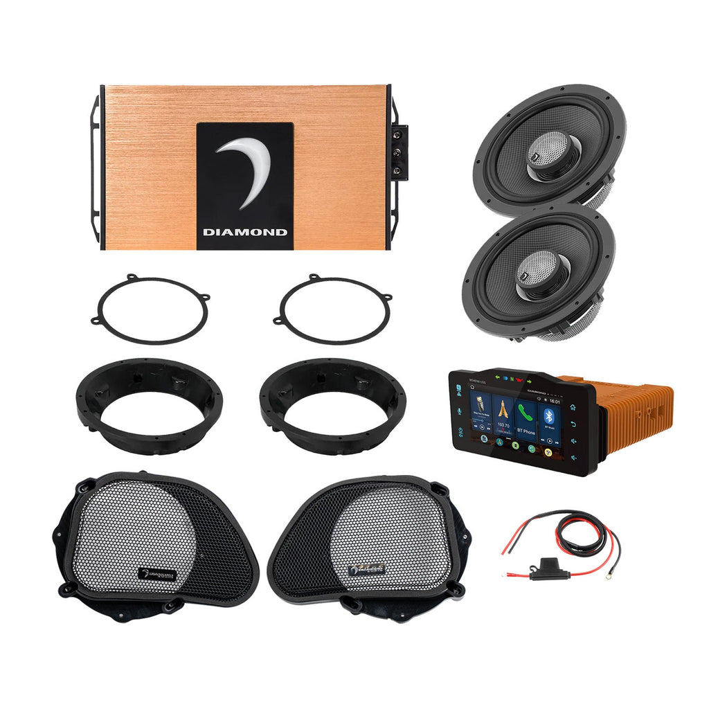 Diamond Audio DA9813RGSP1R 1998-2013 Harley Davidson® Road Glide 2-Speaker System — image 1