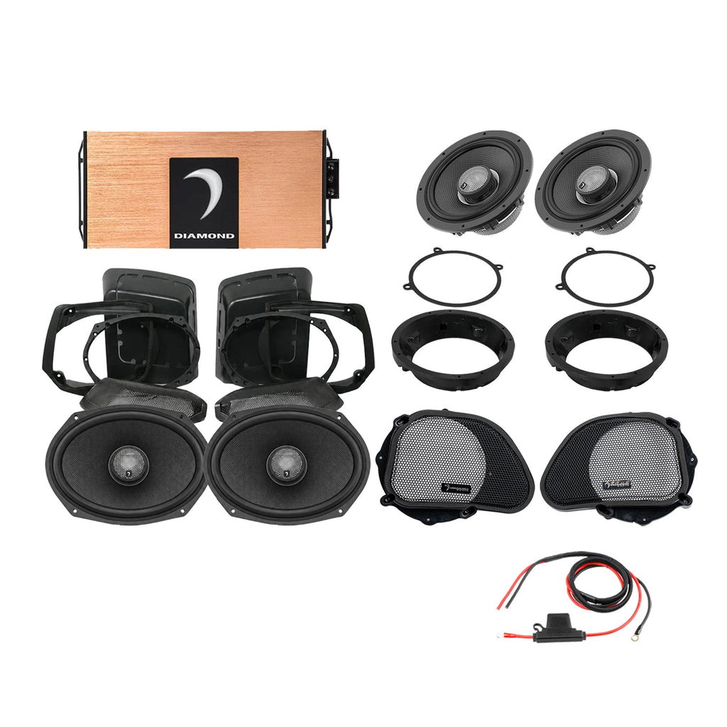 Diamond Audio DA9813RGSP3 98 - 13 Harley Davidson® Road Glide 4-Speaker System — image 1