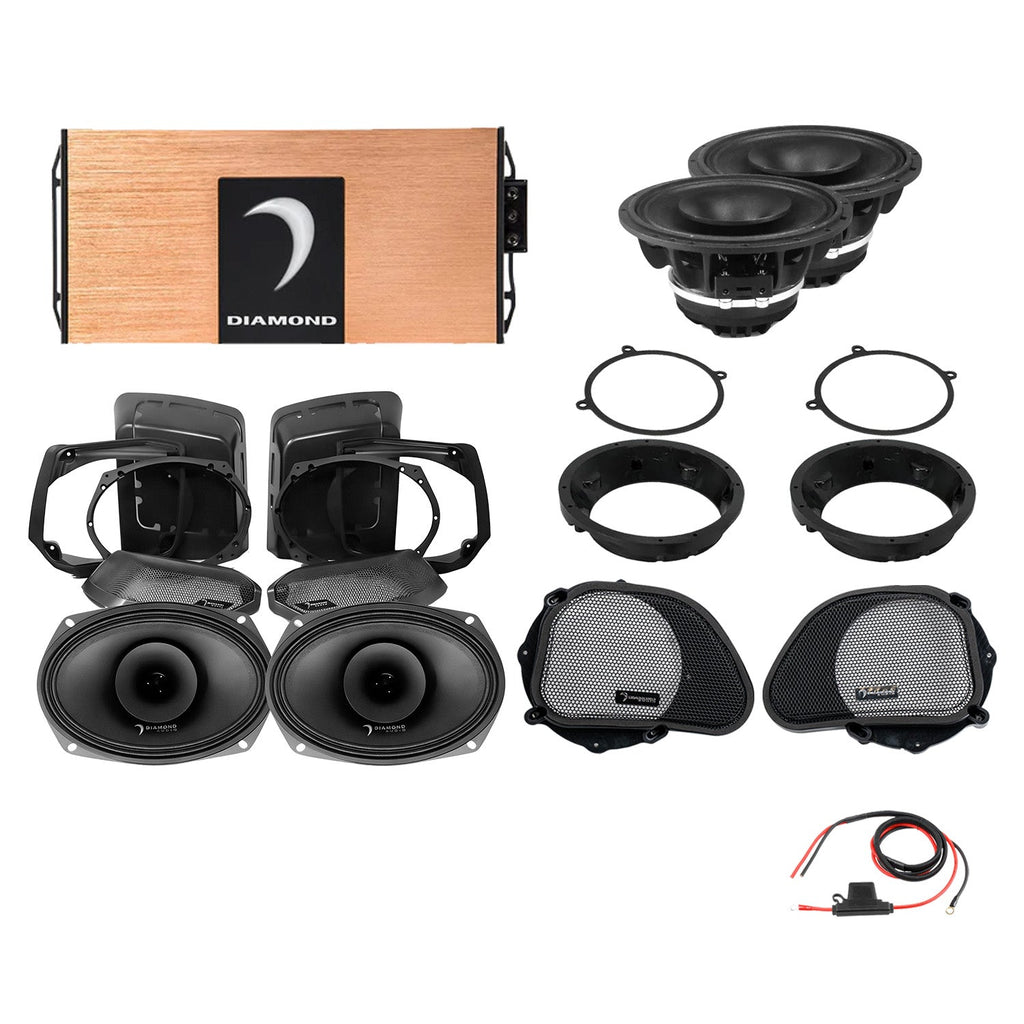 Diamond Audio DA9813RGSP4 98 - 13 Harley Davidson® Road Glide 4-Speaker System — image 1