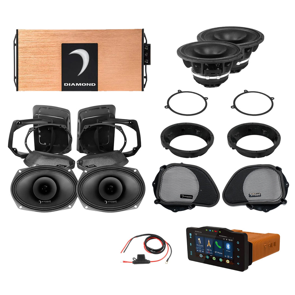 Diamond Audio DA9813RGSP4R 98 - 13 Harley Davidson® Road Glide 4-Speaker System — image 1