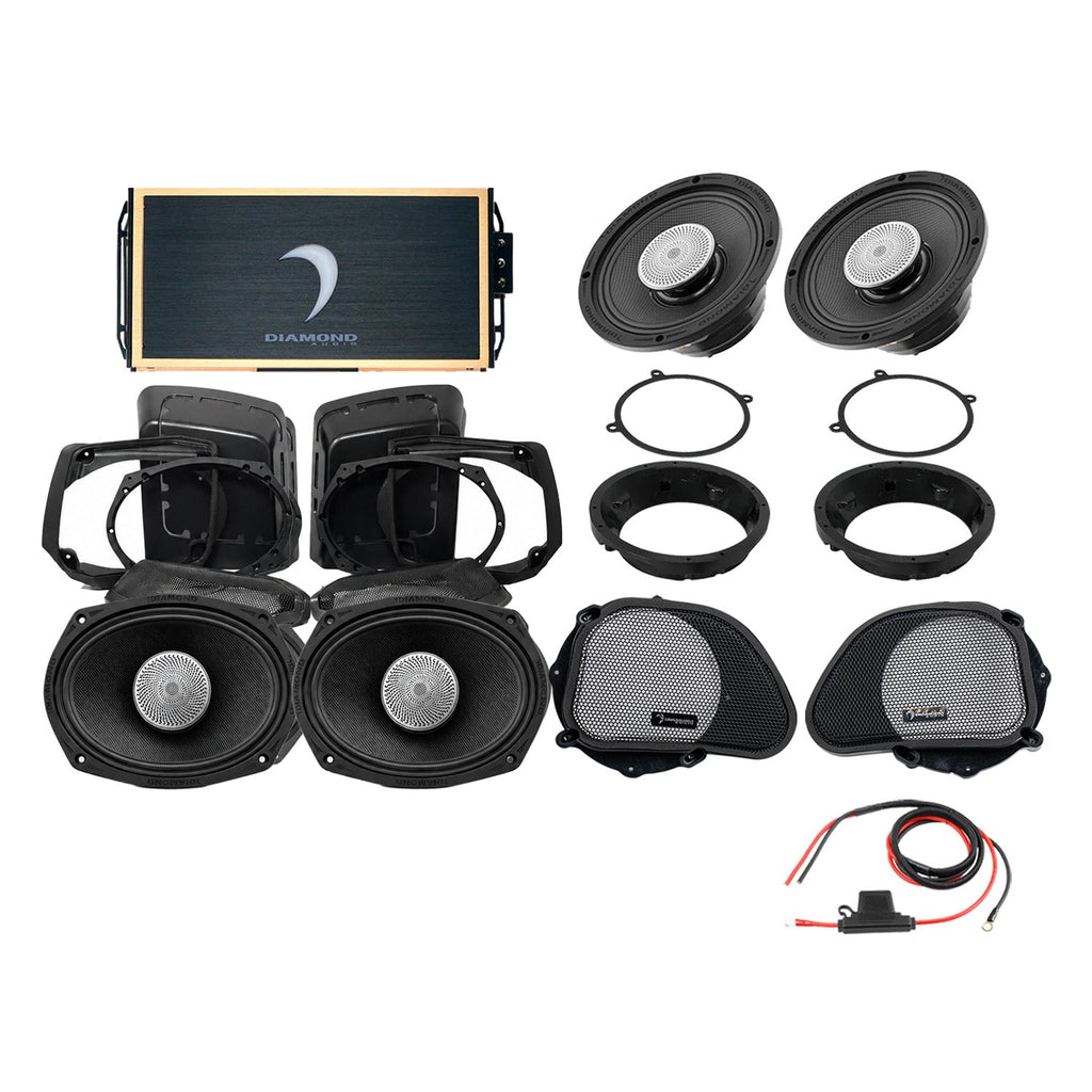 Diamond Audio DA9813RGSP5 98 - 13 Harley Davidson® Road Glide 4-Speaker System — image 1