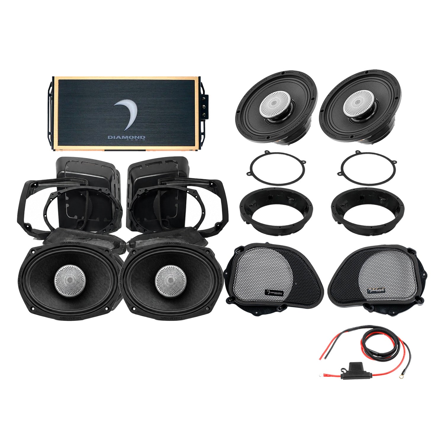 Diamond Audio DA9813RGSP5 98 - 13 Harley Davidson® Road Glide 4-Speaker System — image 1