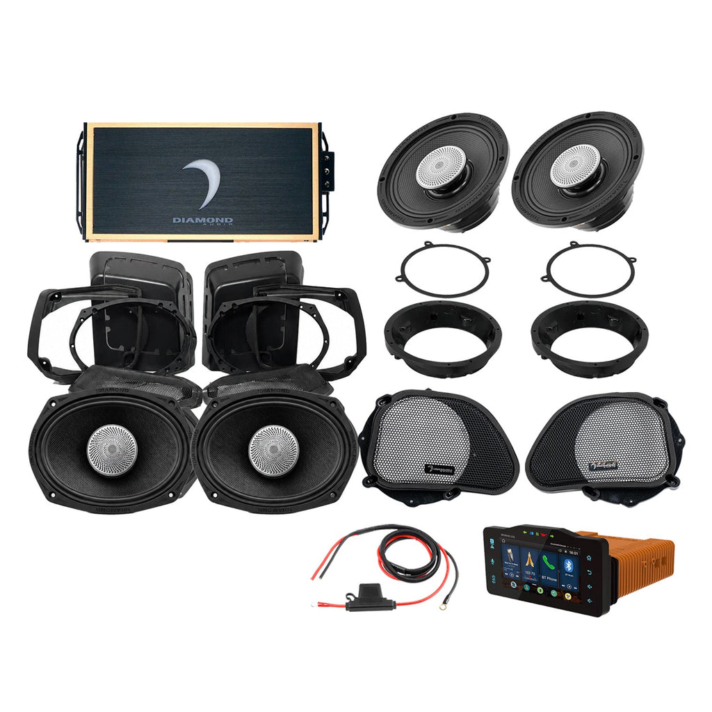 Diamond Audio DA9813RGSP5R 98 - 13 Harley Davidson® Road Glide 4-Speaker System — image 1