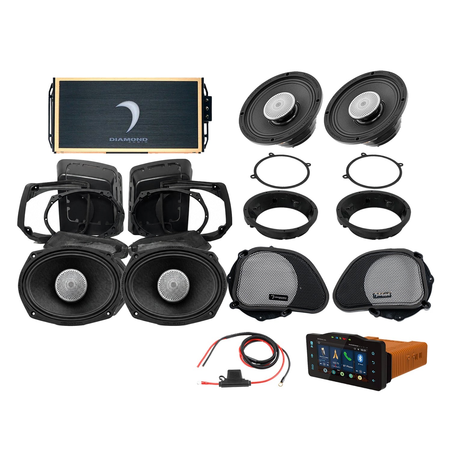Diamond Audio DA9813RGSP5R 98 - 13 Harley Davidson® Road Glide 4-Speaker System — image 1