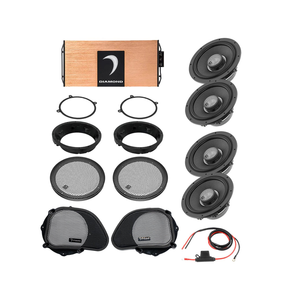 Diamond Audio DA9813RGTP1 98 - 13 Harley Davidson® Road Glide 4-Speaker System — image 1