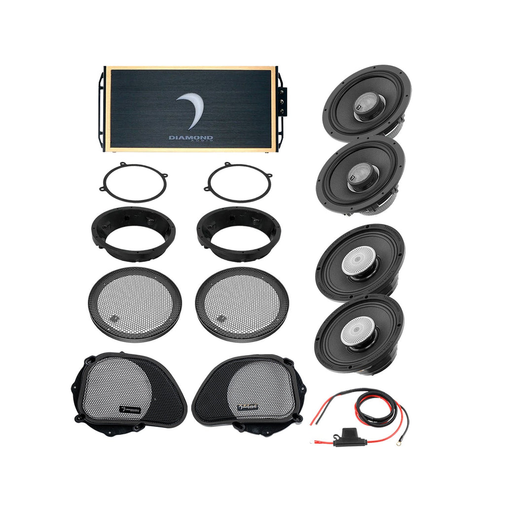 Diamond Audio DA9813RGTP3 98 - 13 Harley Davidson® Road Glide 4-Speaker System — image 1