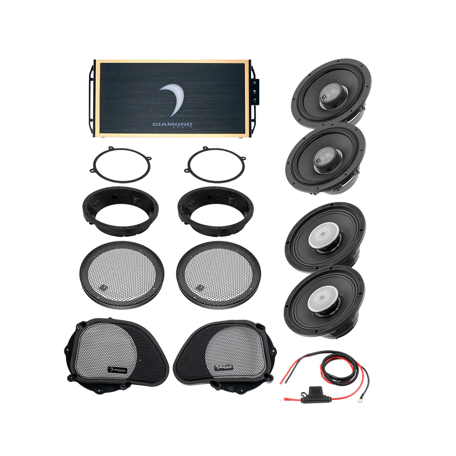 Diamond Audio DA9813RGTP3 98 - 13 Harley Davidson® Road Glide 4-Speaker System — image 1