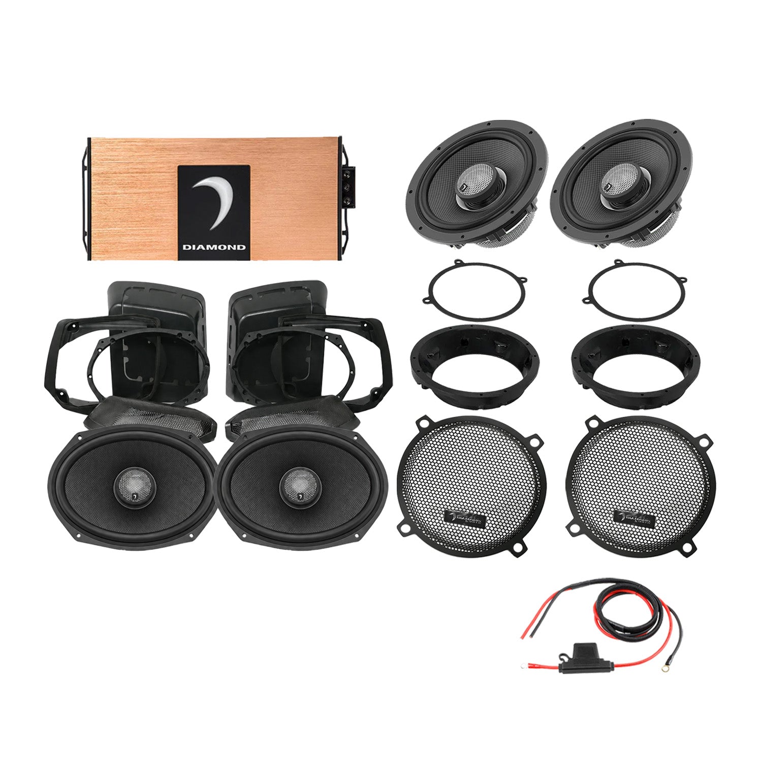 Diamond Audio DA9813SGSP3 98 - 13 Harley Davidson® Street Glide 4-Speaker System — image 1