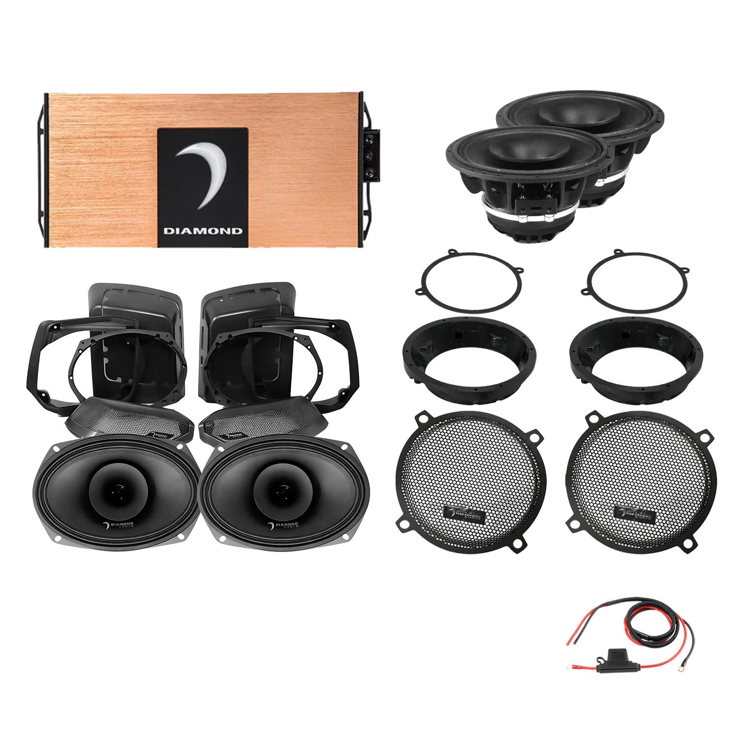 Diamond Audio DA9813SGSP4 98 - 13 Harley Davidson® Street Glide 4-Speaker System — image 1