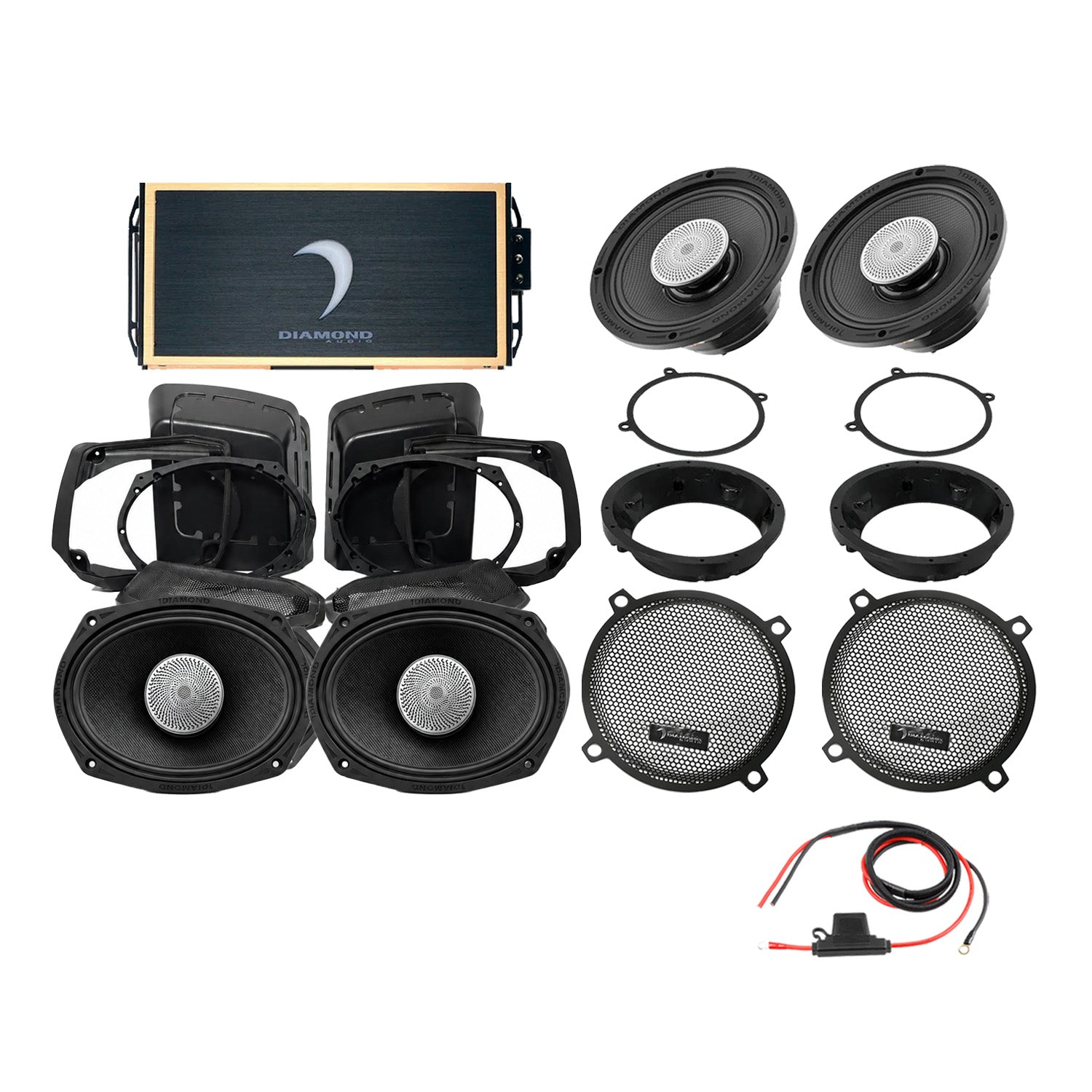Diamond Audio DA9813SGSP5 98 - 13 Harley Davidson® Street Glide 4-Speaker System — image 1