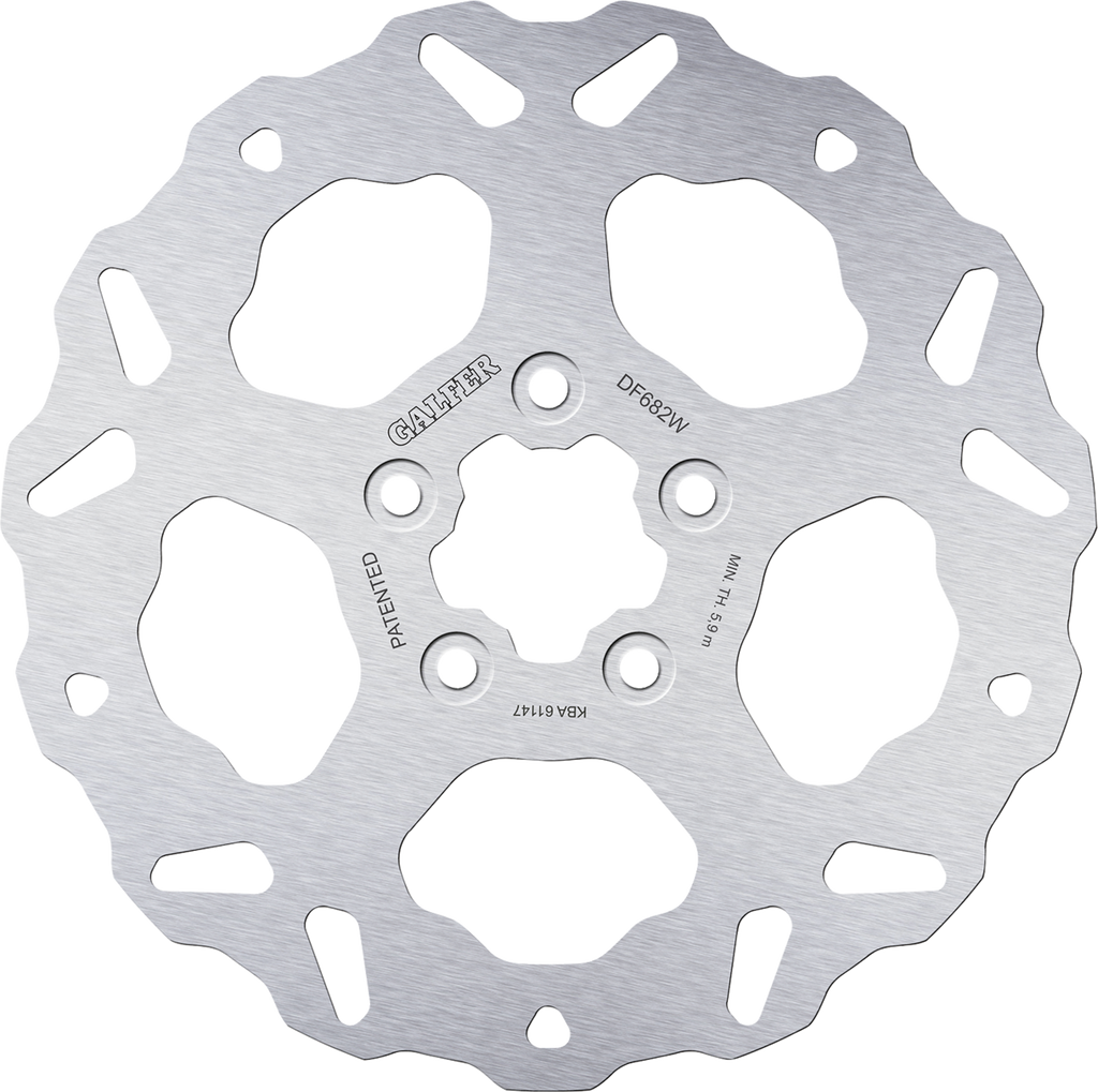 GALFER Brake Rotor - Rear - Solid Mount DF682W — image 1