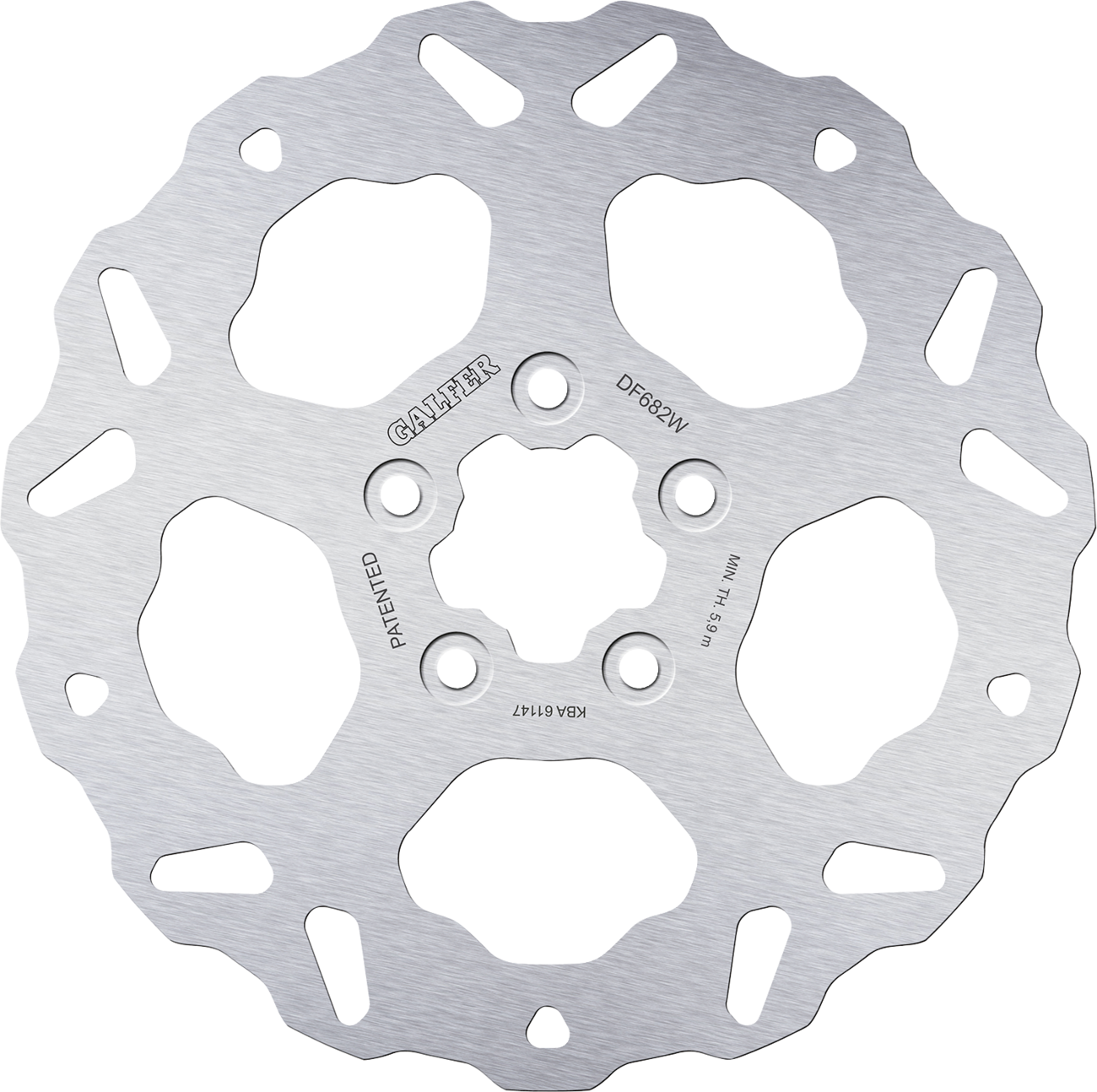 GALFER Brake Rotor - Rear - Solid Mount DF682W — image 1
