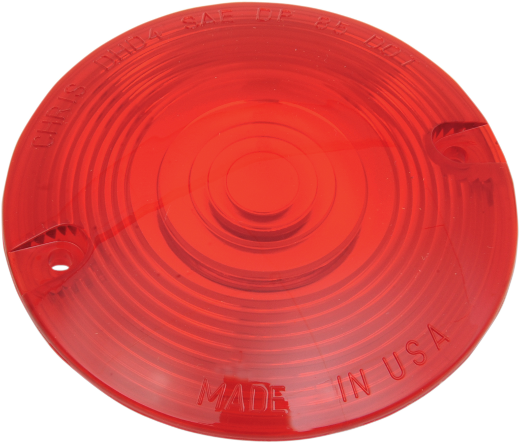 CHRIS PRODUCTS Turn Signal Lens - '86-'19 FLT - Red DHD4R — image 1