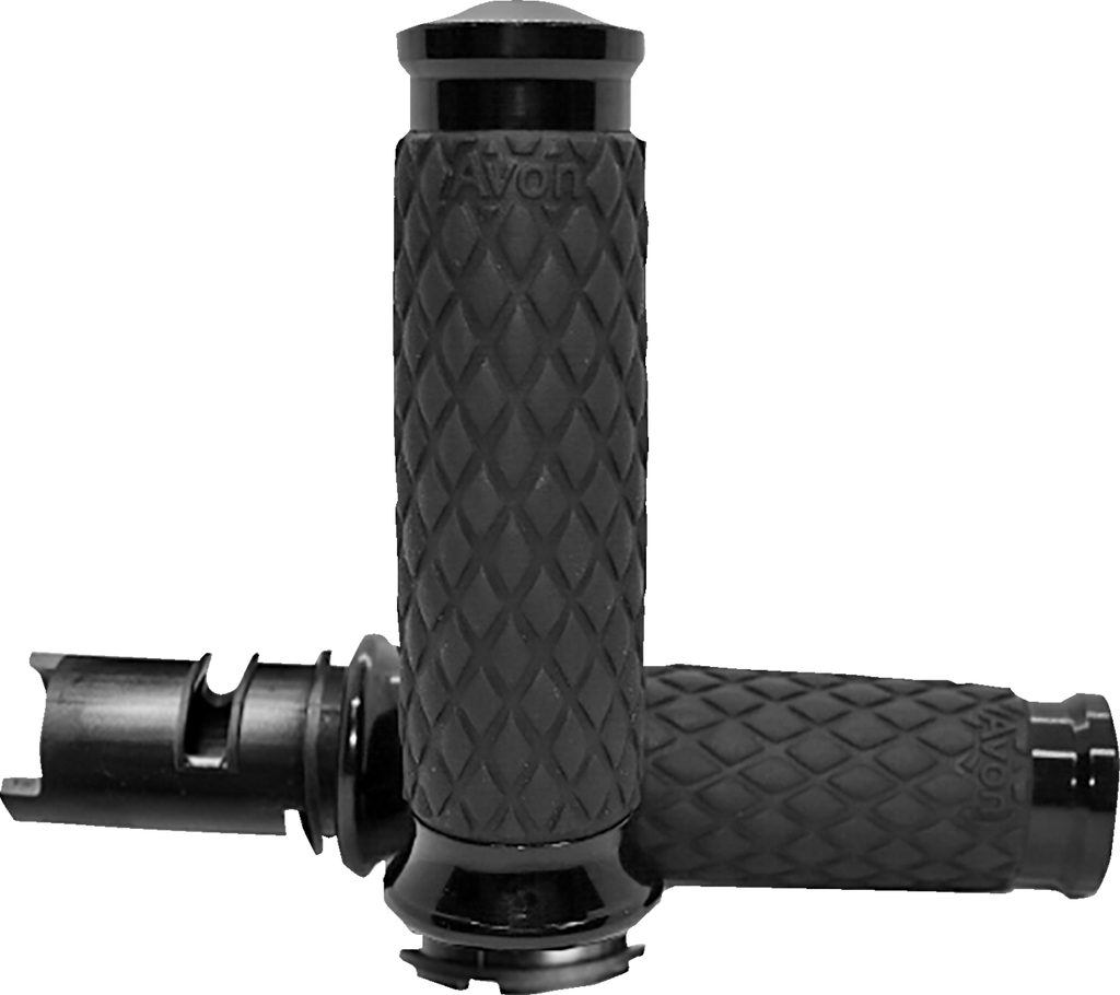 AVON GRIPS Diamond Contour Grips - Black - TBW DIA-65-ANO-F24 — image 1