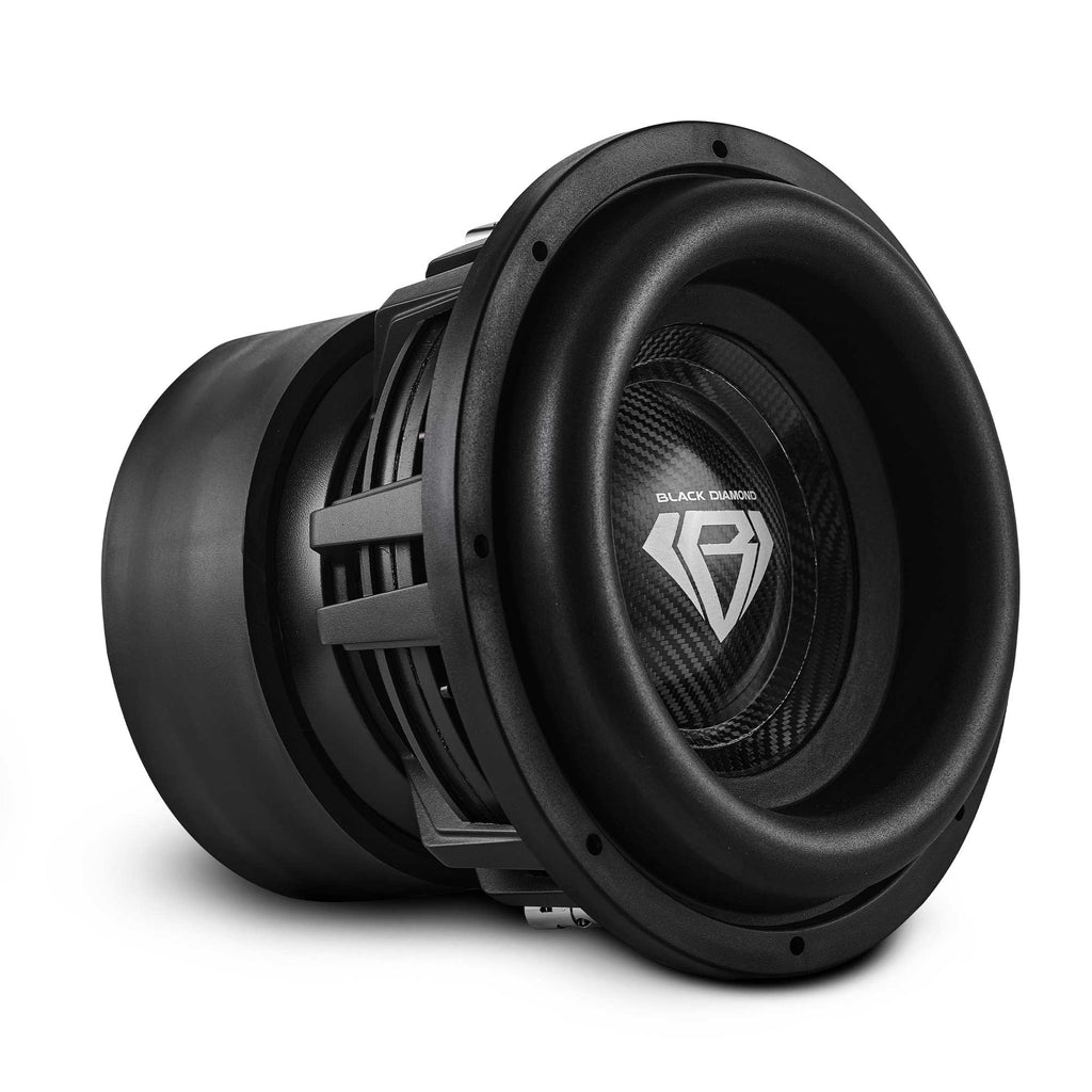 DS18 DIA-CARBON12.2D Black Diamond 12" High Excursion Subwoofer with Carbon Fiber Cone | 3500W RMS / 7000W MAX | Dual 2-Ohm Voice Coil — image 1