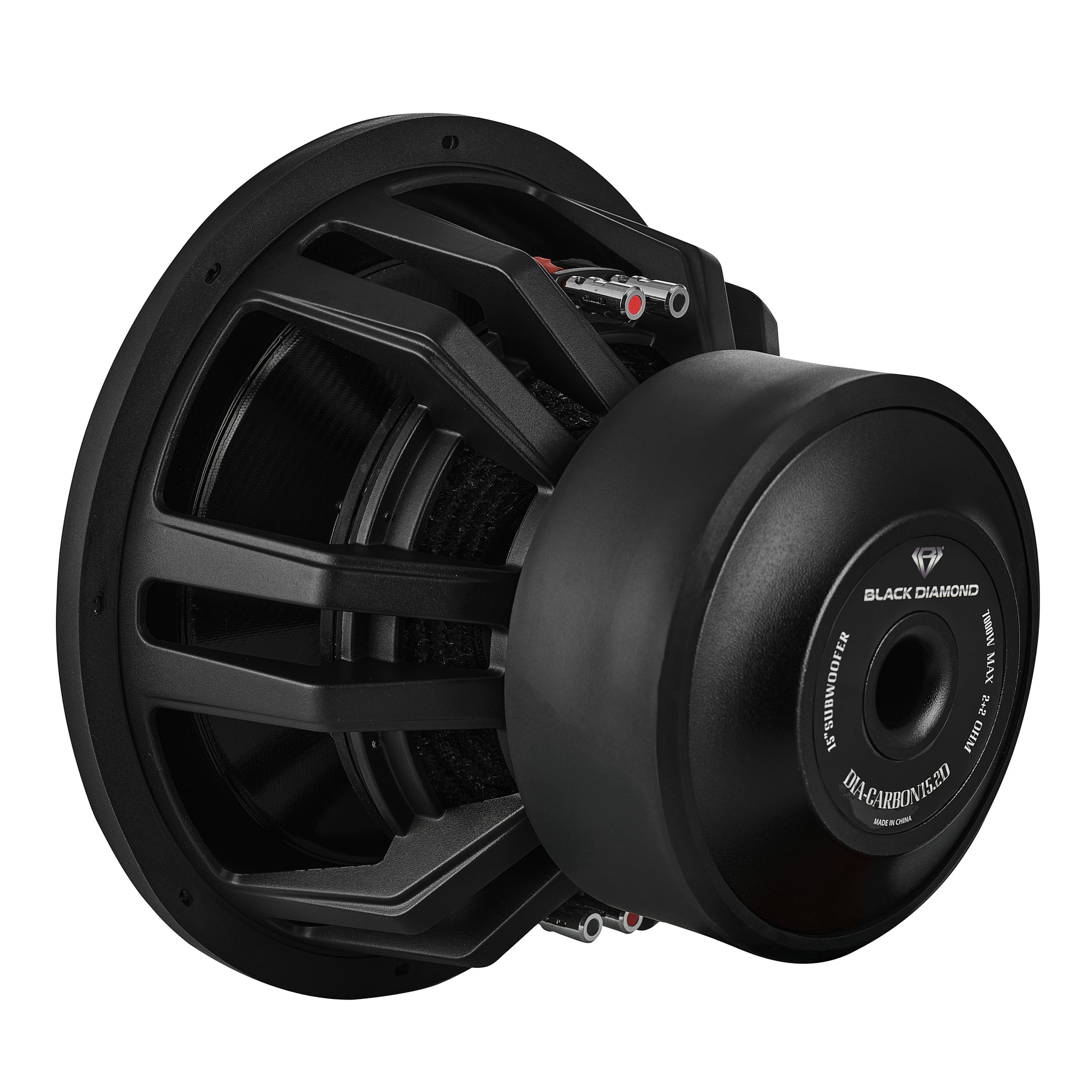 DS18 DIA-CARBON15.2D Black Diamond 15" High Excursion Subwoofer with Carbon Fiber Cone | 3500W RMS / 7000W Peak | Dual 2-Ohm Voice Coil — image 4