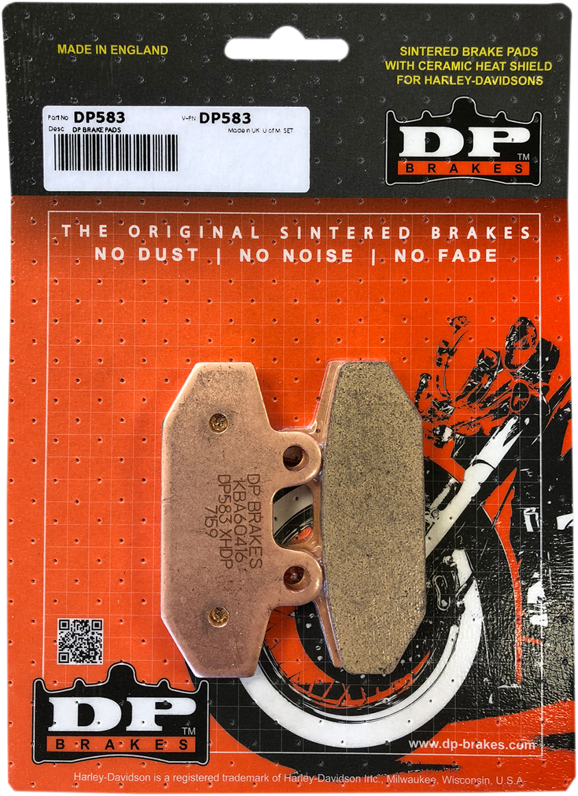 DP Brakes Sintered Metal Harley/Buell Brake Pads (Rear) - DP583 — image 2