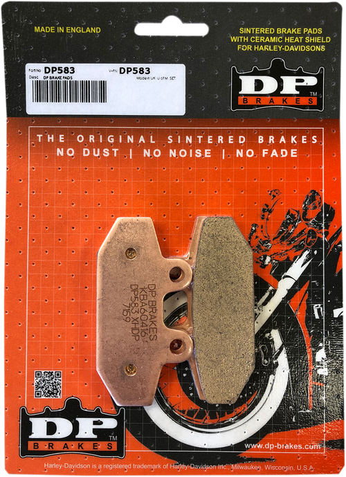 DP Brakes Sintered Metal Harley/Buell Brake Pads (Rear) - DP583 — image 2