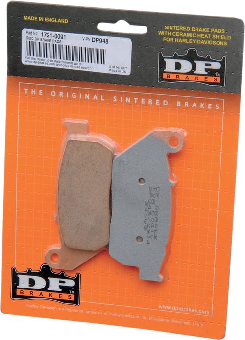 DP Brakes Sintered Metal Harley/Buell Brake Pads (Front) - DP948 — image 2