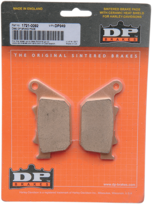 DP Brakes Sintered Metal Harley/Buell Brake Pads (Rear) - DP949 — image 2