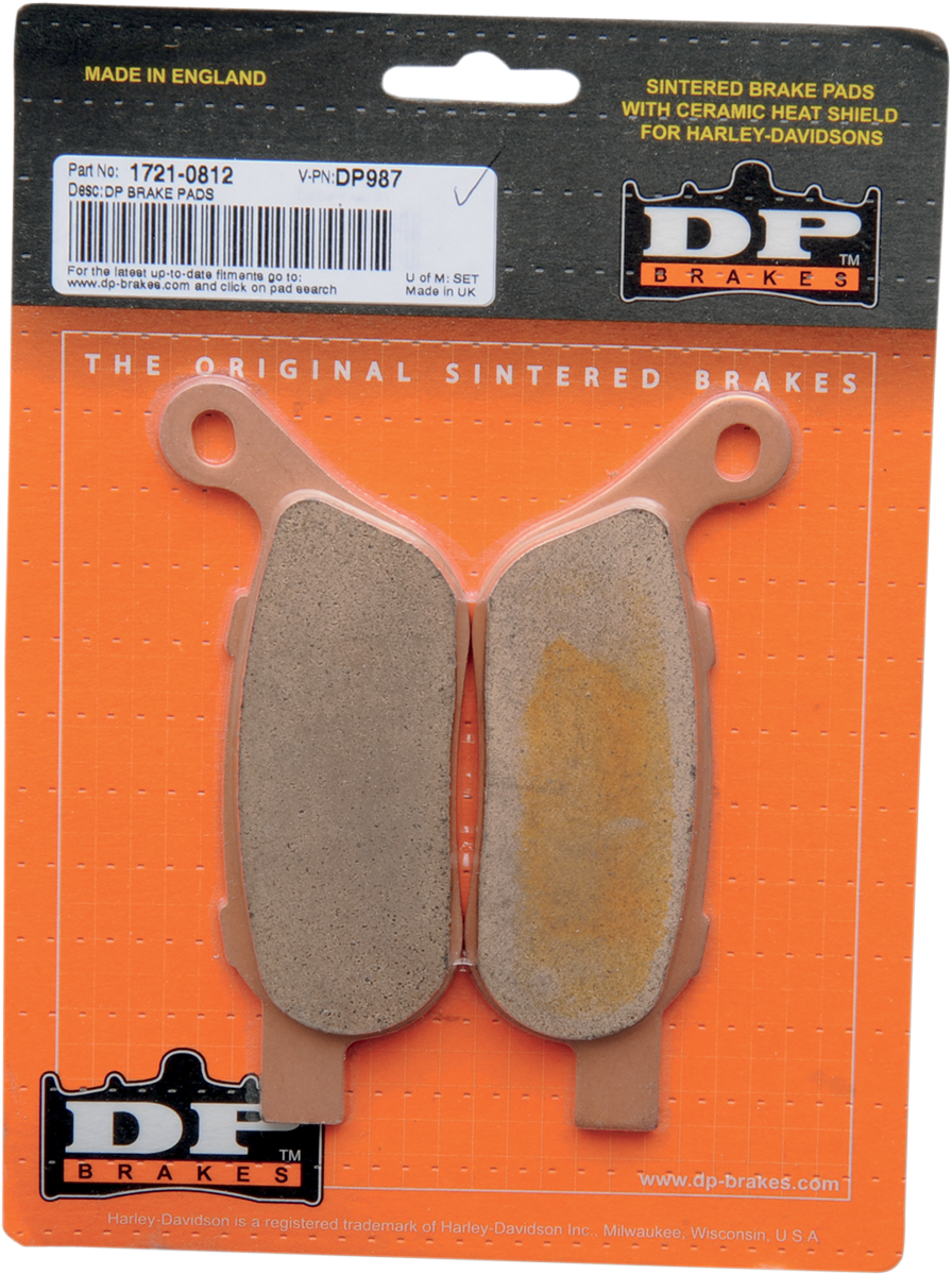 DP Brakes Sintered Metal Harley/Buell Brake Pads (Rear) - DP987 — image 2
