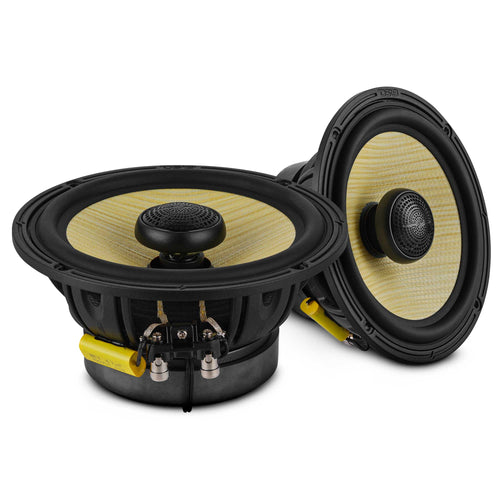 DS18 DXQ6.5CX DXQ 6.5" 2-Way Coaxial Speaker with Yellow Straw and Composite Foam Cone | 150W RMS 4-Ohm — image 1