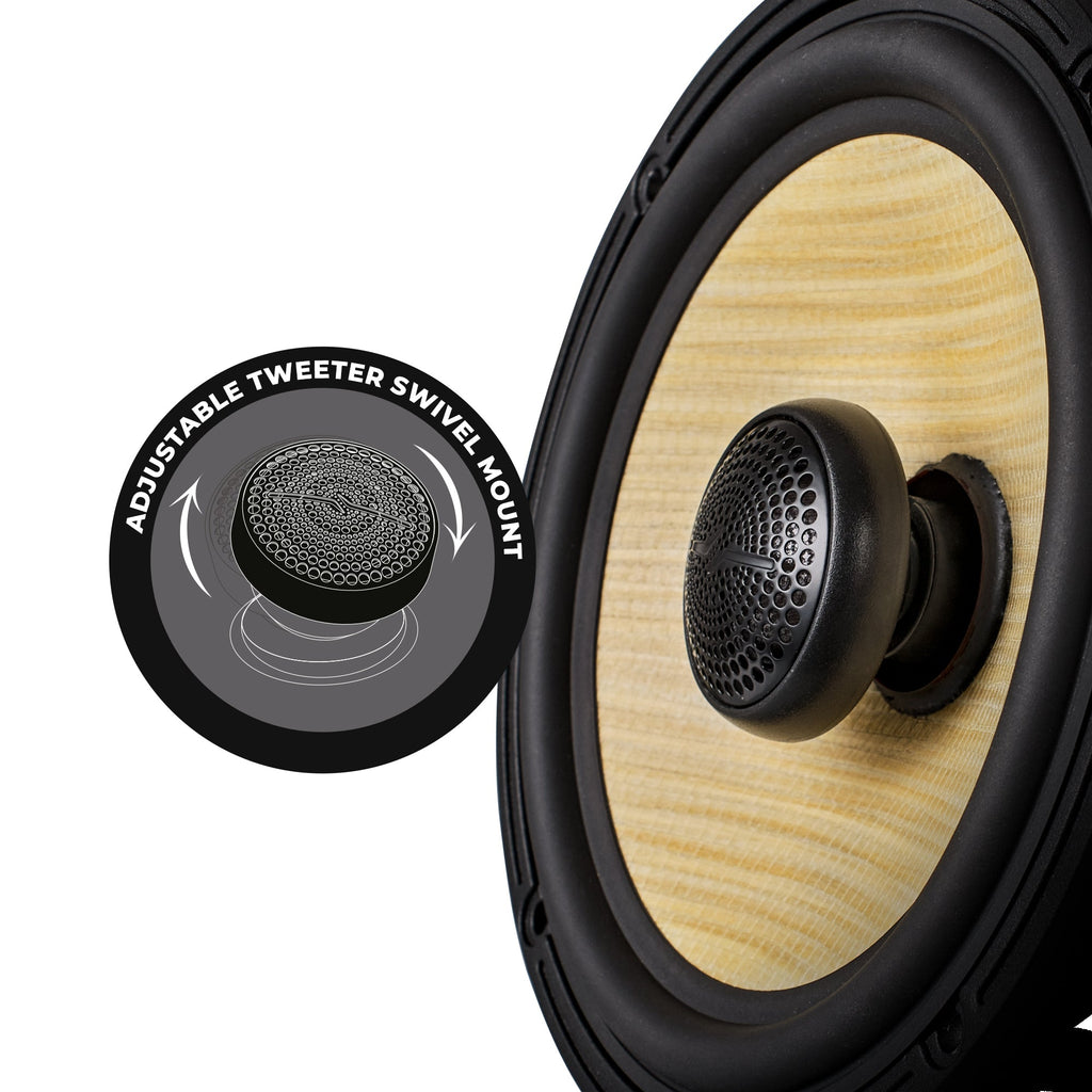 DS18 DXQ6.5CX DXQ 6.5" 2-Way Coaxial Speaker with Yellow Straw and Composite Foam Cone | 150W RMS 4-Ohm — image 2