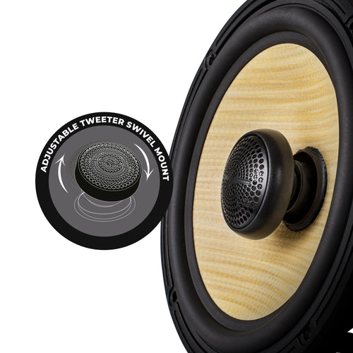 DS18 DXQ6.5CX DXQ 6.5" 2-Way Coaxial Speaker with Yellow Straw and Composite Foam Cone | 150W RMS 4-Ohm — image 2