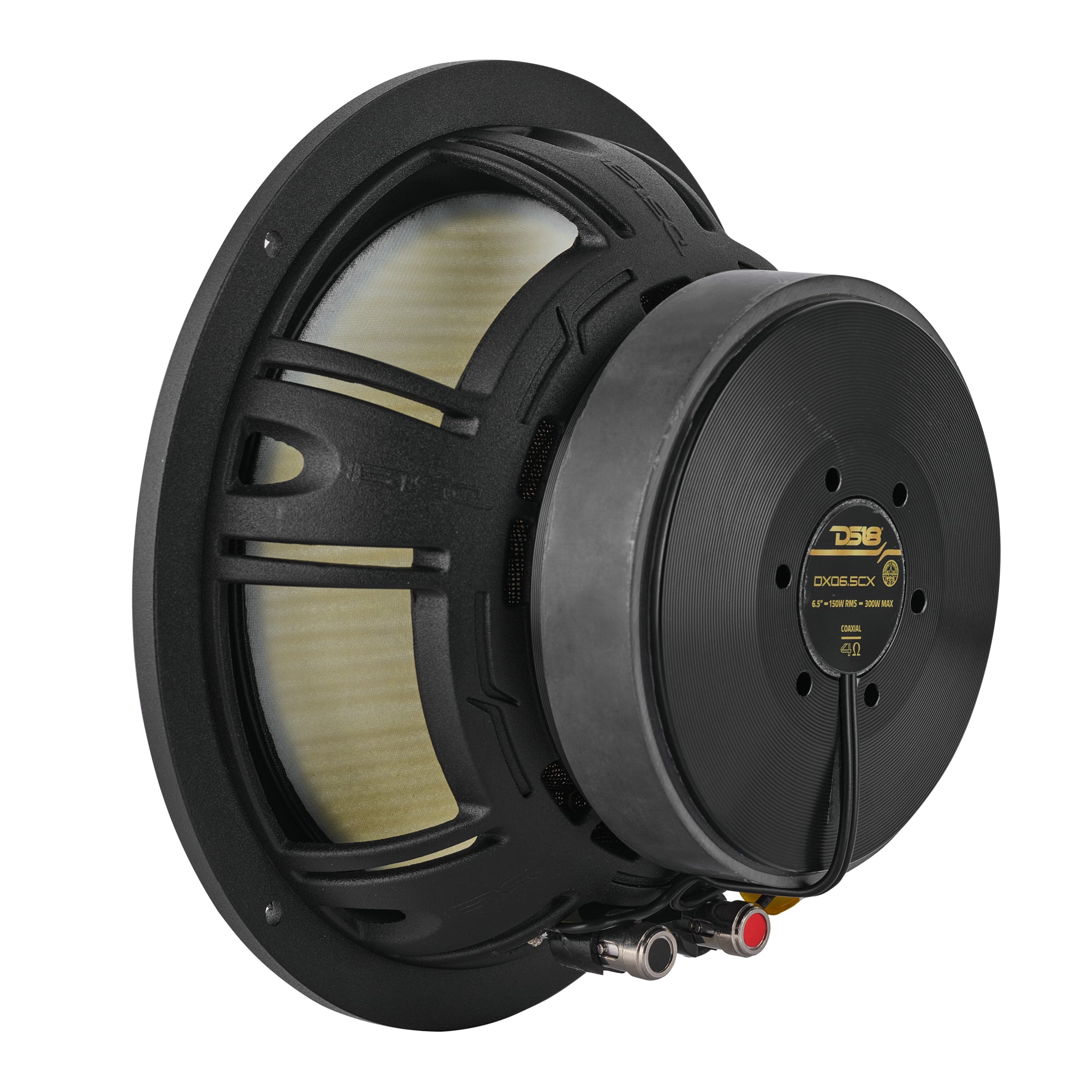 DS18 DXQ6.5CX DXQ 6.5" 2-Way Coaxial Speaker with Yellow Straw and Composite Foam Cone | 150W RMS 4-Ohm — image 5