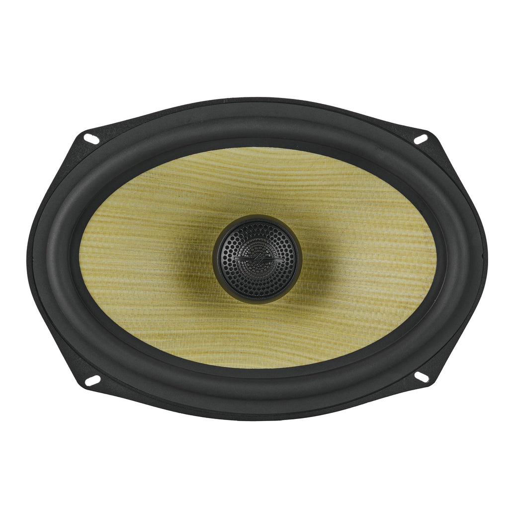 DS18 DXQ6.9CX DXQ 6x9" 2-Way Coaxial Speaker with Yellow Straw and Composite Foam Cone | 150W RMS 4-Ohm — image 3