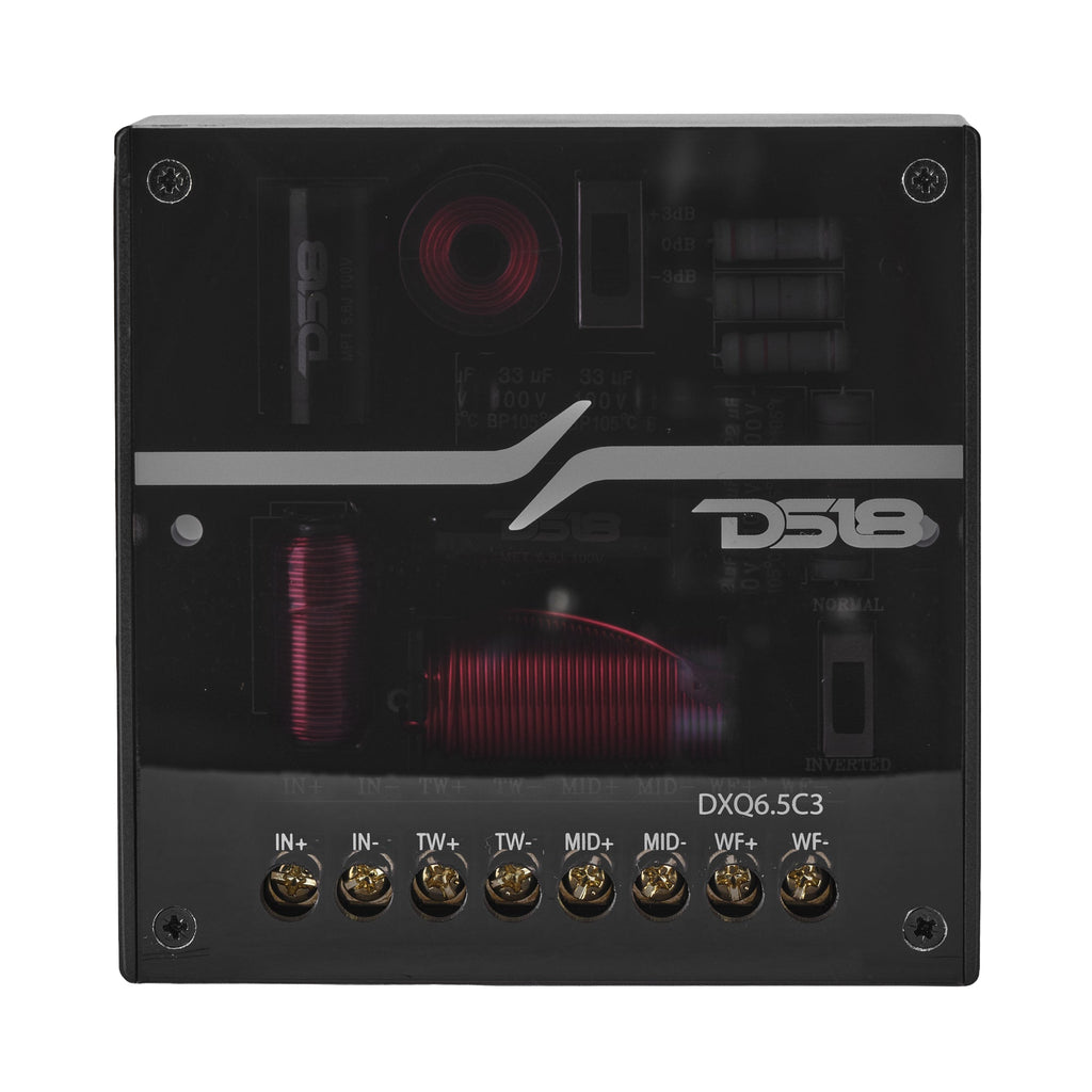 DS18 DXQ6C3 DXQ 6.5" 3-Way Component Speaker Set with Yellow Straw + Composite Foam Cone | 150W RMS 4-Ohm — image 8