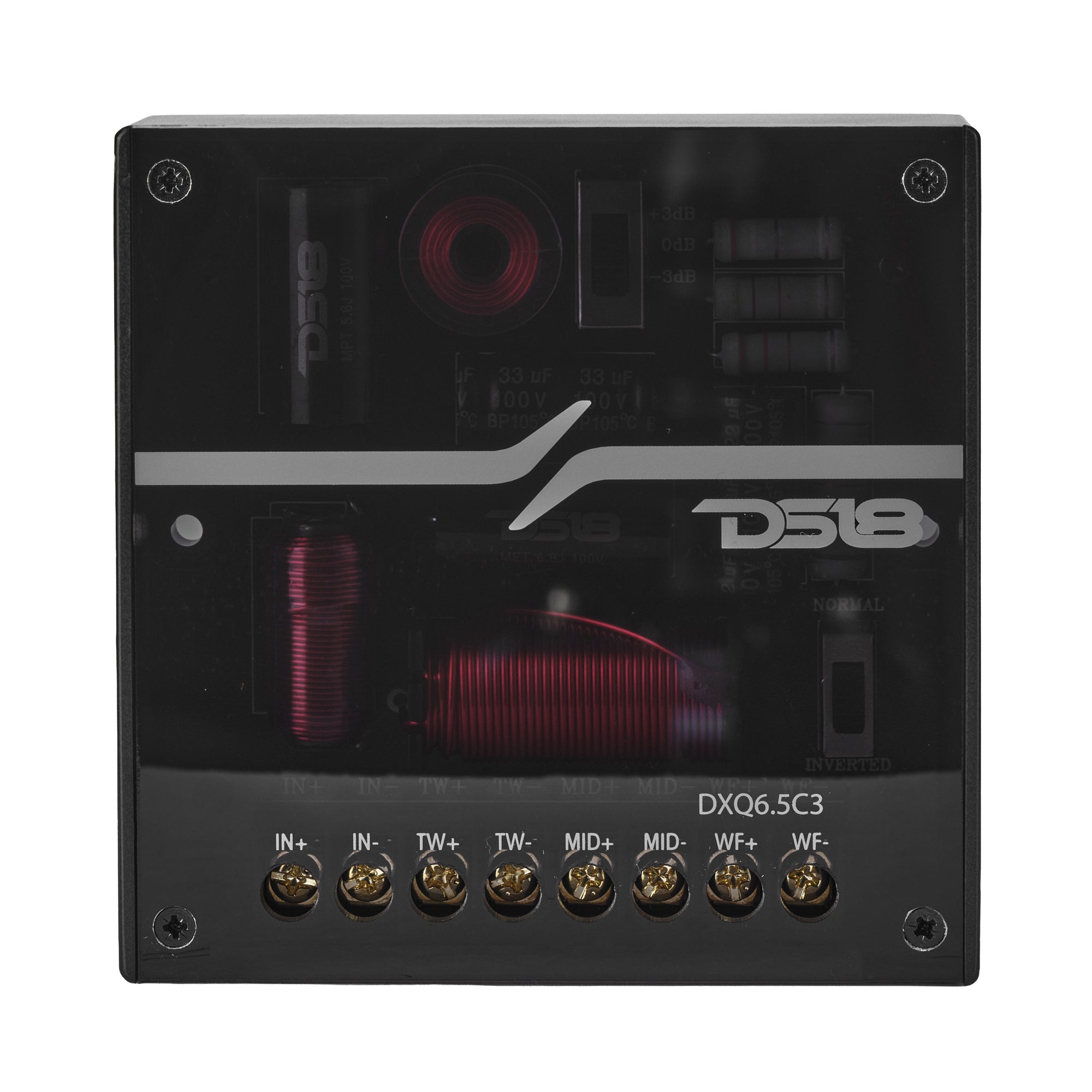 DS18 DXQ6C3 DXQ 6.5" 3-Way Component Speaker Set with Yellow Straw + Composite Foam Cone | 150W RMS 4-Ohm — image 8