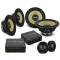 DS18 DXQ6C3N DXQ 6.5" 3-Way Component Speaker Set with Neodymium Magnet and Yellow Straw + Composite Foam Cone | | 180W RMS 4-Ohm — image 1